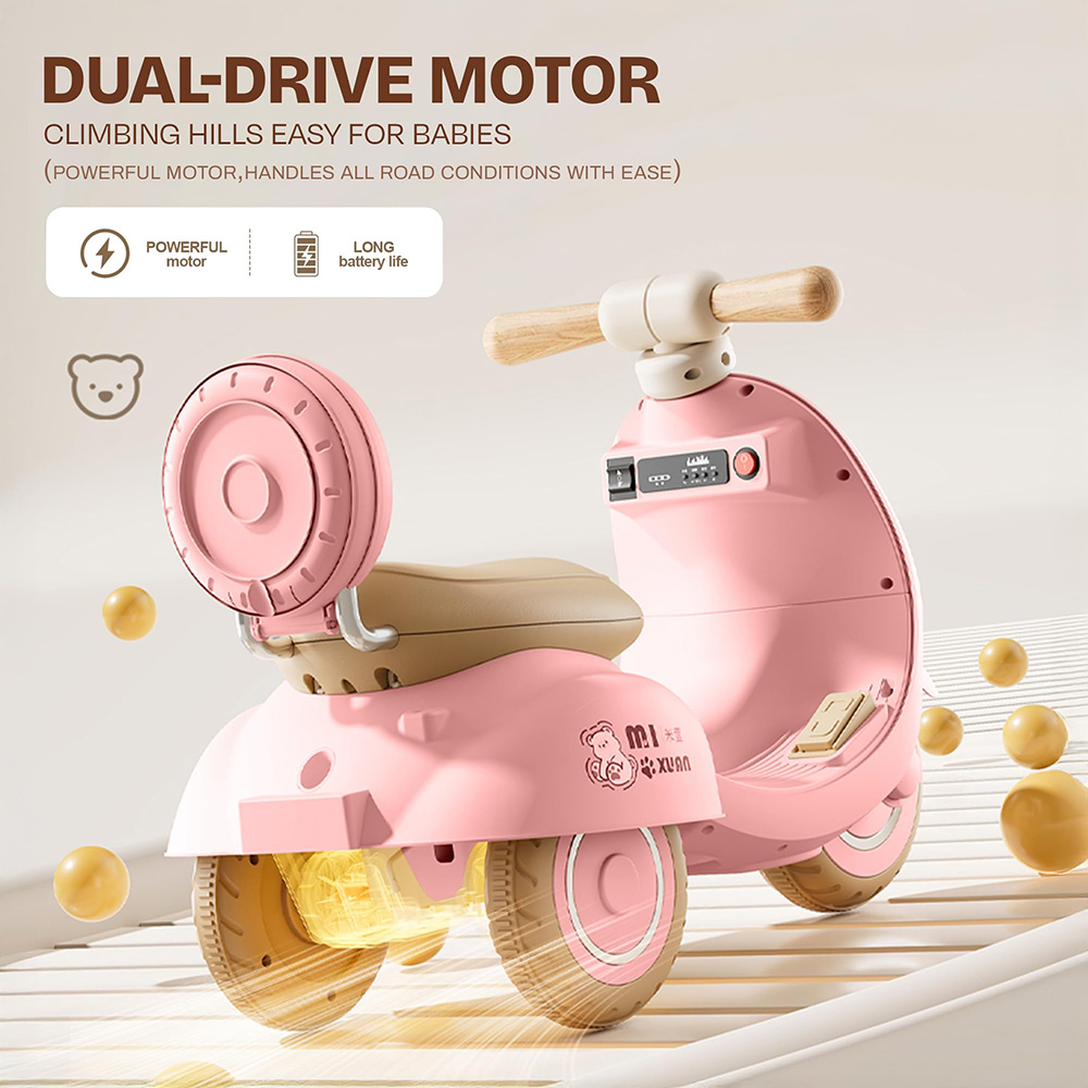 Baybee - Kids Teddio Battery Operated Ride-On Bike