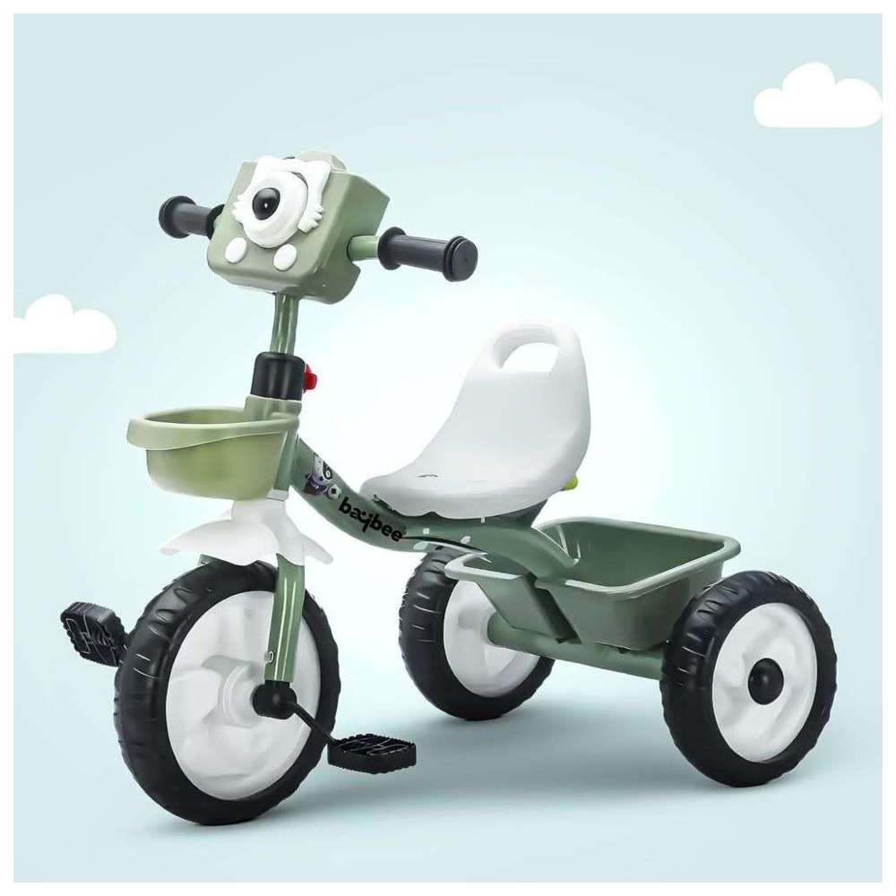 Baybee - Rollito Kid's Tricycle With Toy Camera Handle - Green