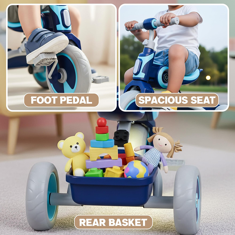 Baybee - Kids Spira Tricycle With LED Light And Music
