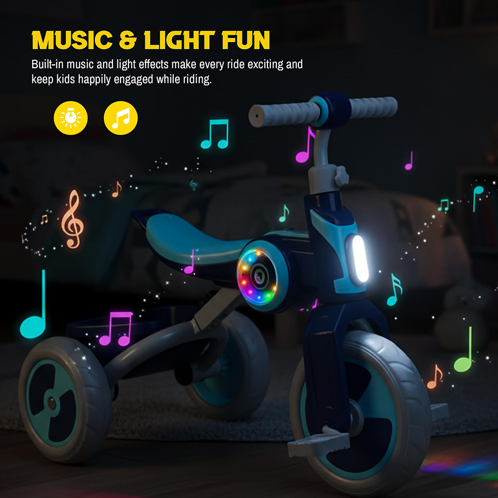 Baybee - Kids Spira Tricycle With LED Light And Music