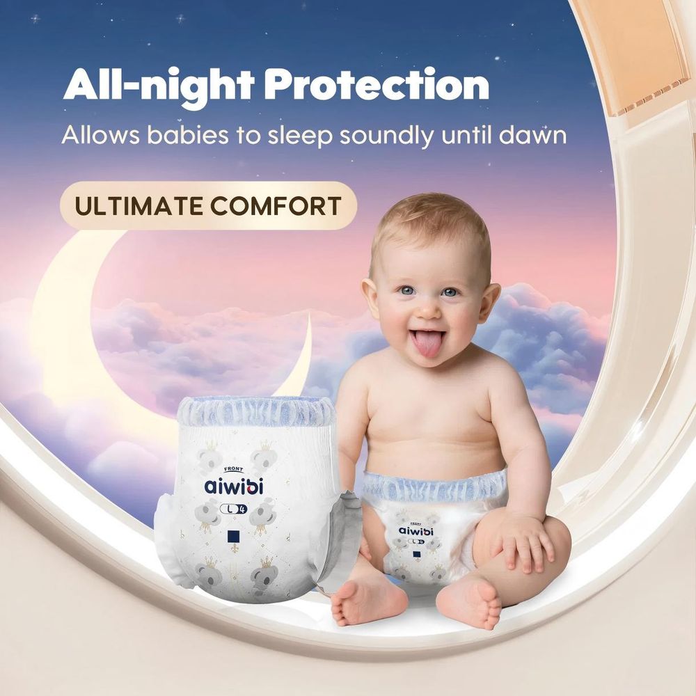Aiwibi – Baby Premium Night Pants - Extra Absorption For Overnight Leakage Protection
