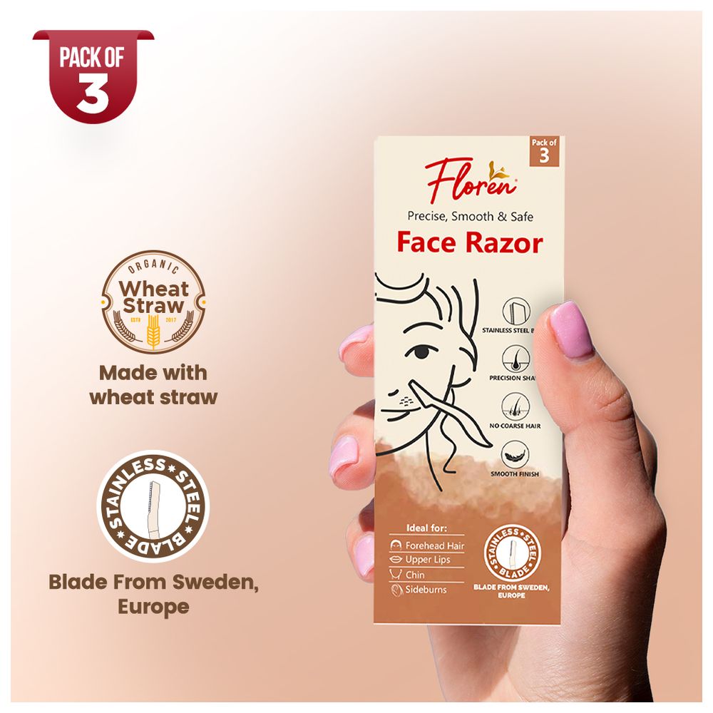 Floren - Face Razor - Pack of 3
