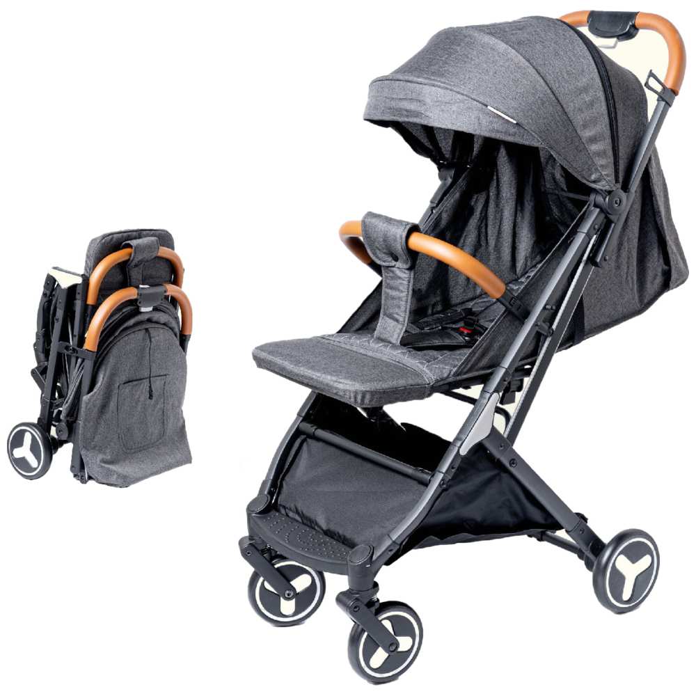 Molody - Travel Stroller w/ Mosquito Net - Black