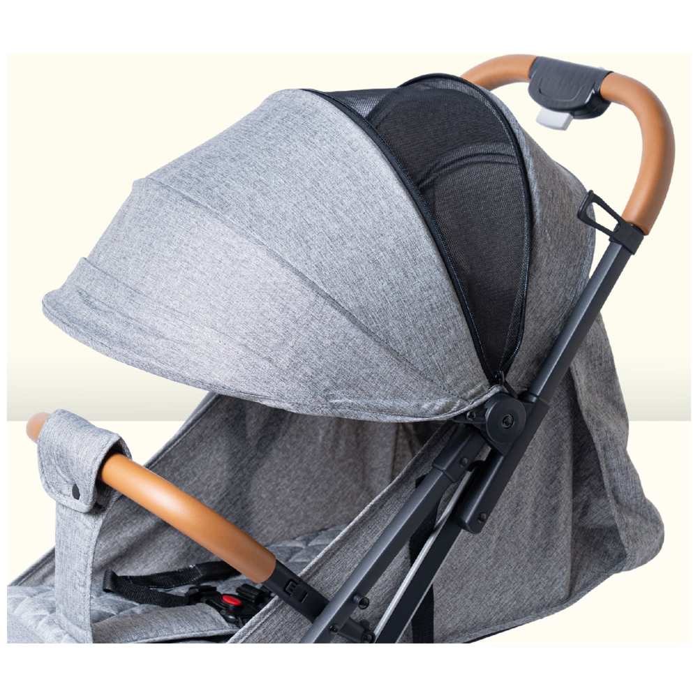 Molody - Travel Stroller w/ Mosquito Net - Grey
