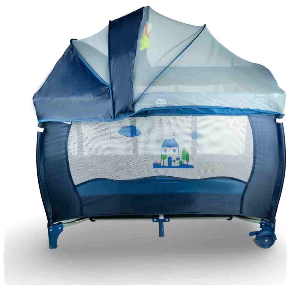 Molody - Baby Playpen w/ Hanging Toys - Blue