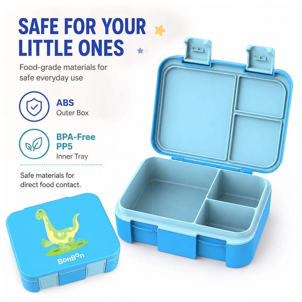 Bonbon - 3-Compartment Lunch Box - Dino