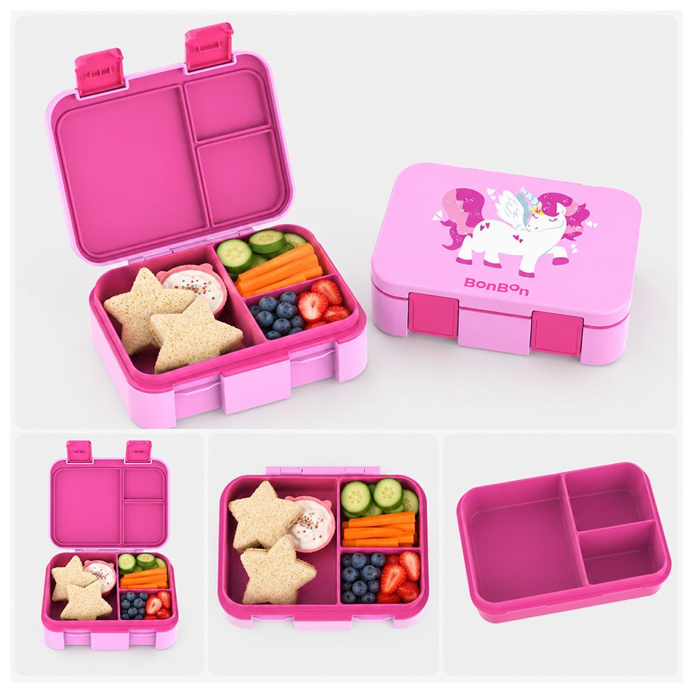 Bonbon - 3-Compartment Lunch Box - Unicorn