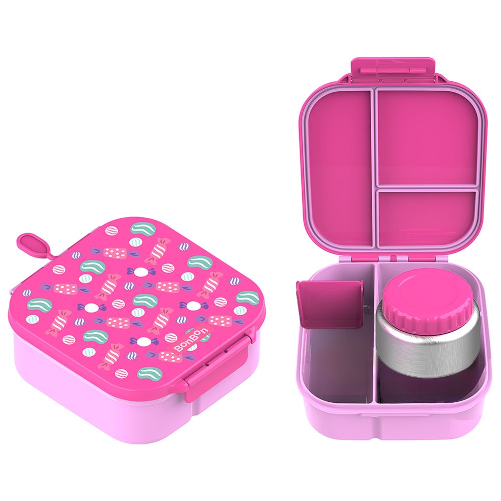 Bonbon - 3/4-Compartment Lunch Box With Insulated Food Jar - Candies