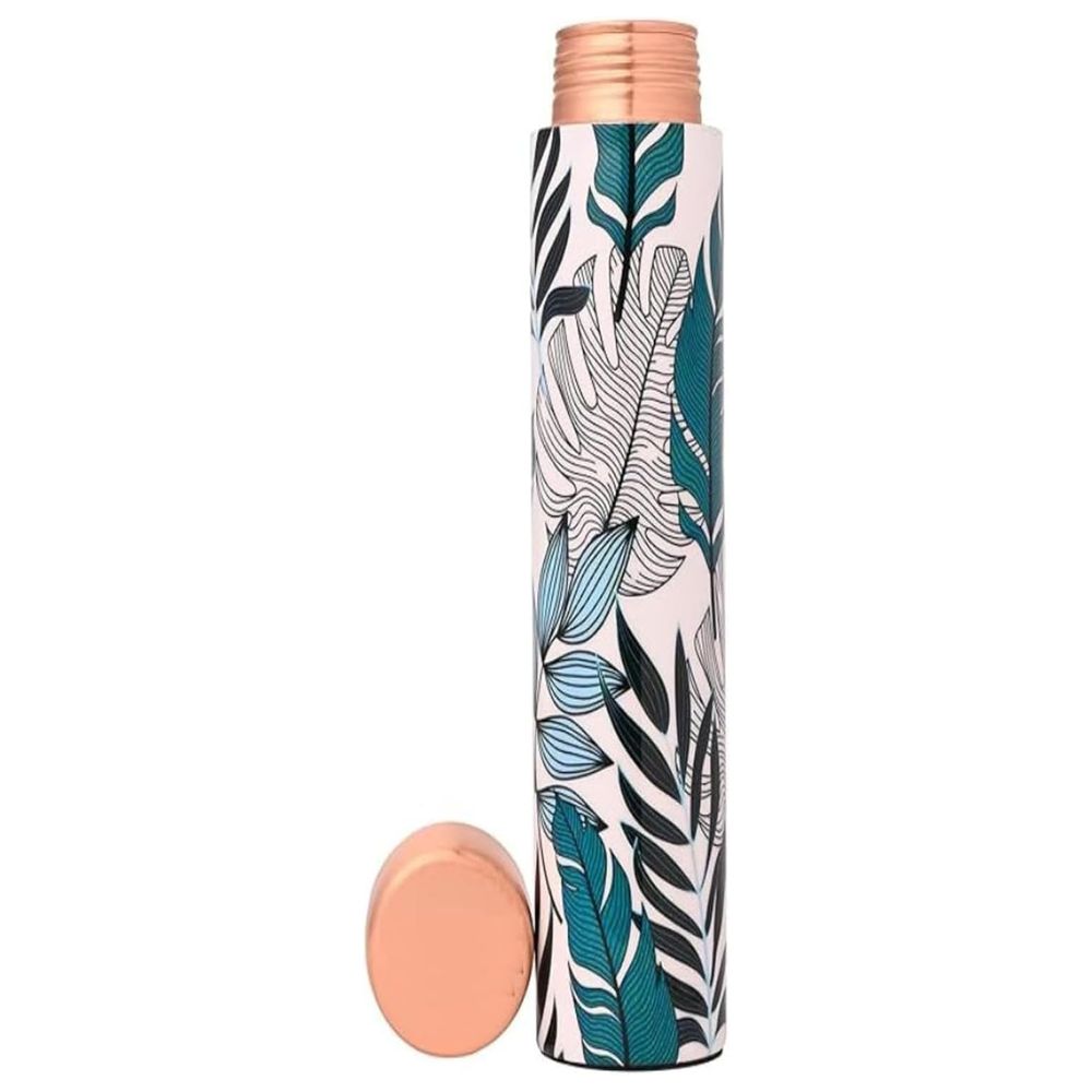 Voidrop Pure Copper Leaf Design Water Bottle - 750 ml