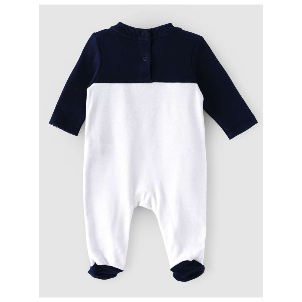 Boo Boo Footed Jumpsuit - Black/White