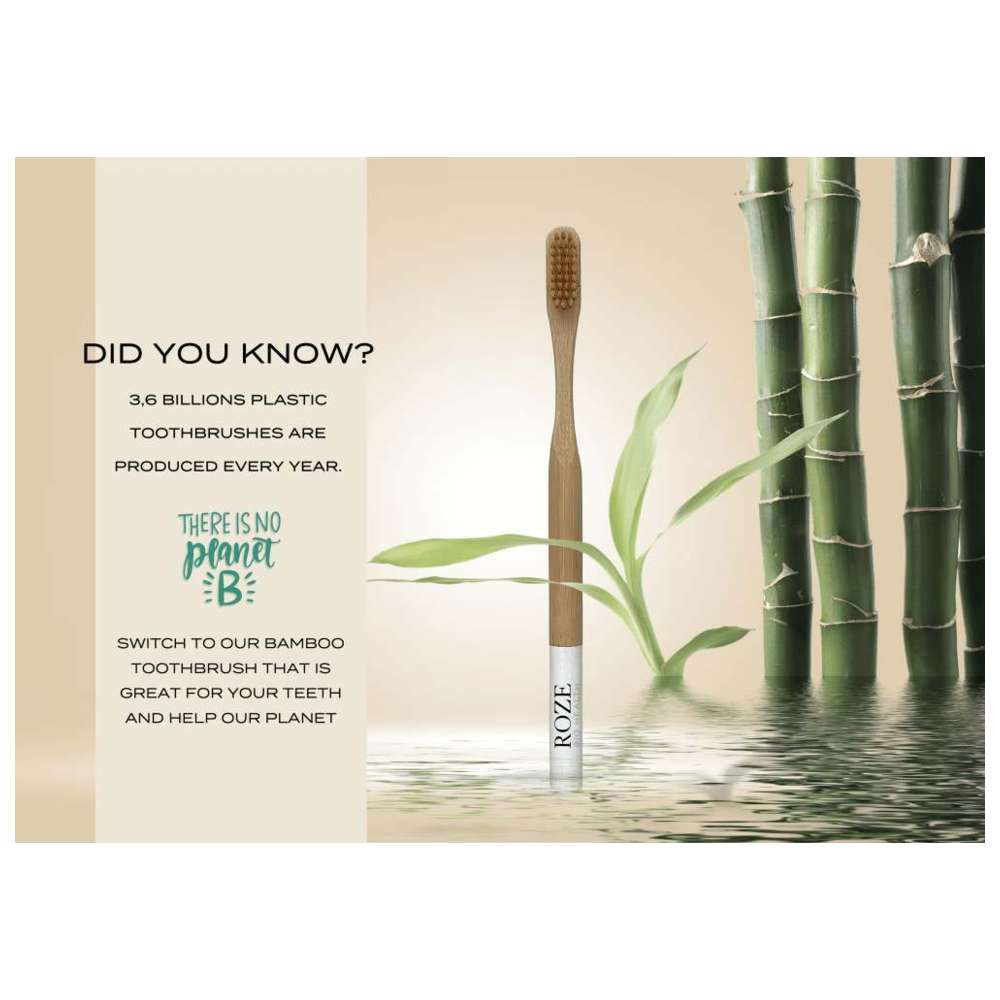 Roze Bio Health - Biological Bamboo Toothbrush - Soft