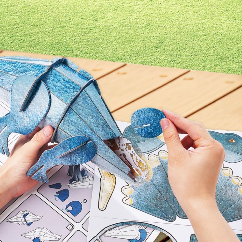Hibobi - 3D Stereoscopic Puzzle - Triceratops - 39 Pc Set