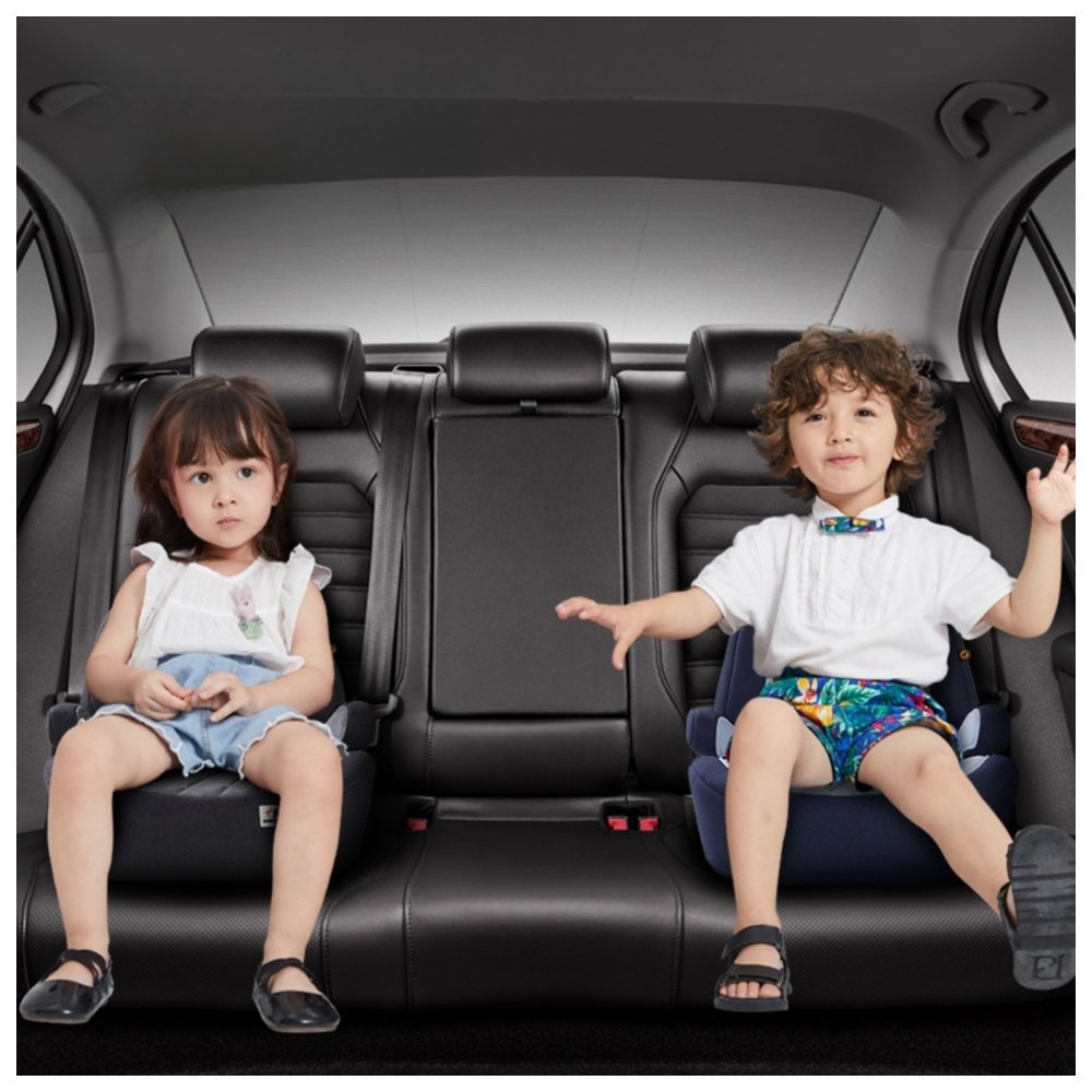 Hibobi - Kids Adjustable Booster Car Seat - Black