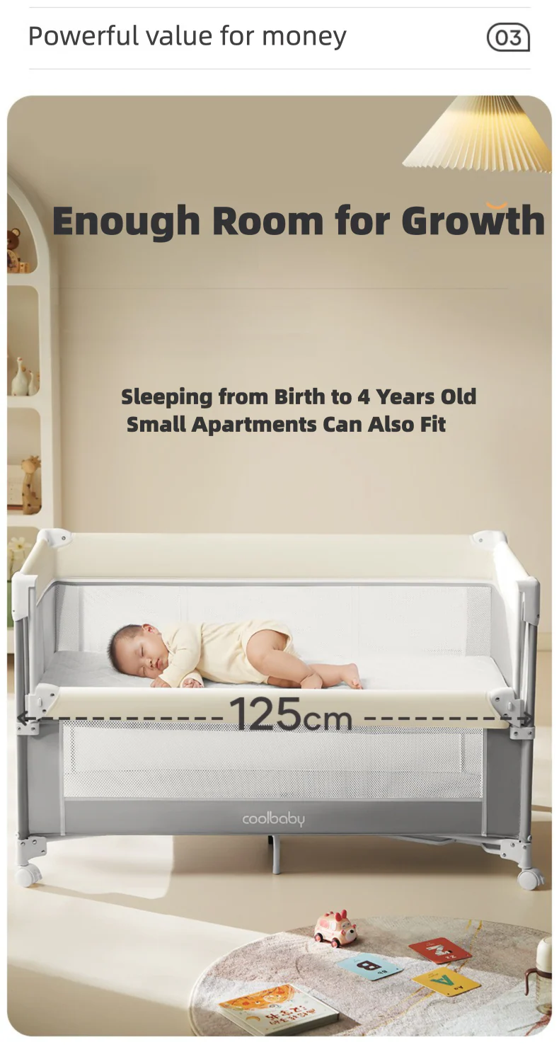 Hibobi - 4-in-1 Travelease Foldable Baby Crib
