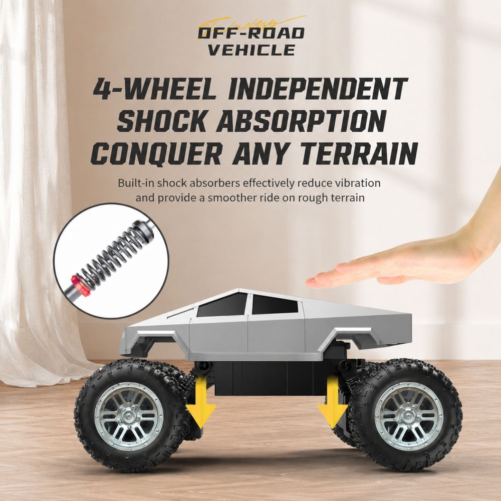 Hibobi - Remote Control Off-Road Monster Truck - White