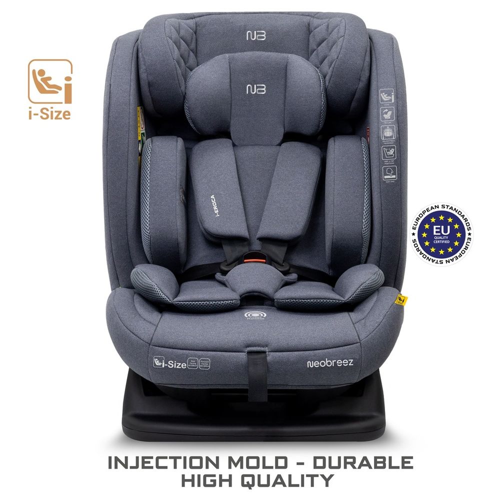 Neobreez - Eroca I-Size All-In-1 Convertible Car Seat - 0-12Yrs - Grey
