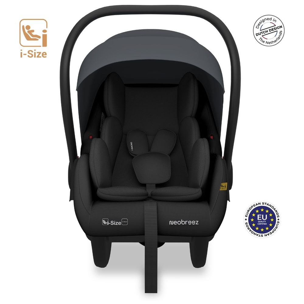 Neobreez - Sacro i-Size Lightweight Baby Car Seat Carrier - Grey/Black