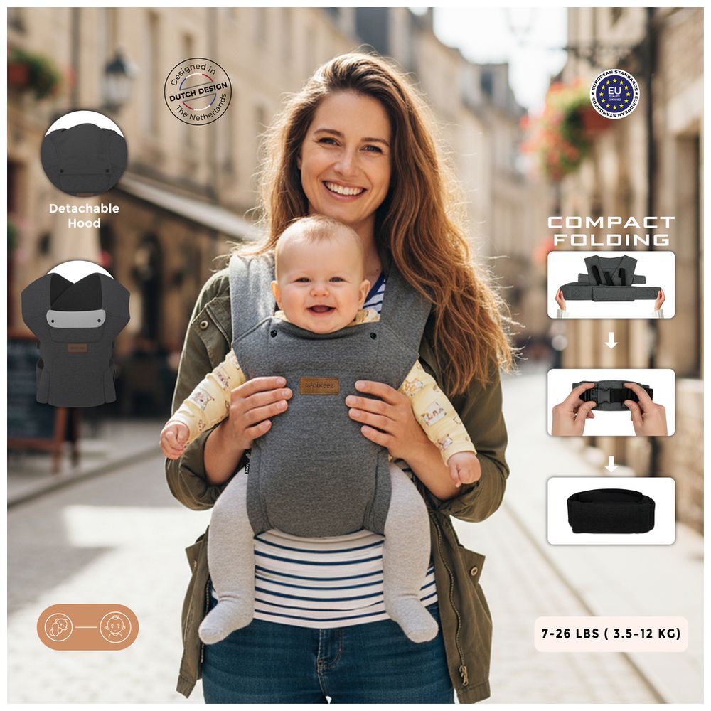 Neobreez - Zavii Convertible Baby Carrier, Newborn-Toddler - Grey
