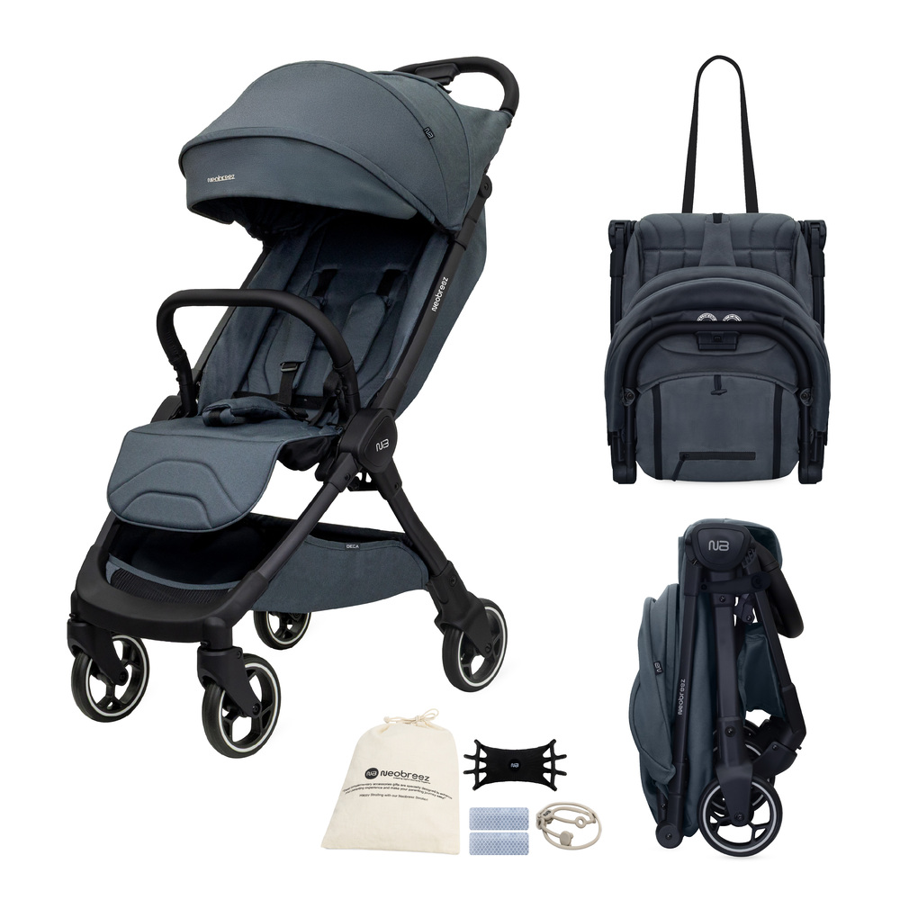 Neobreez - Deca Compact Cabin Stroller Travel Stroller - Grey