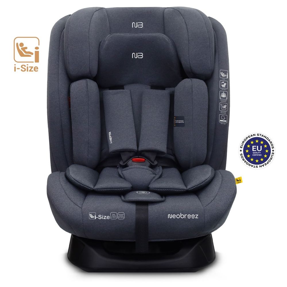 Neobreez - i-Hepta i-Size All-In-1 Convertible Car Seat 0-12Yrs - Grey