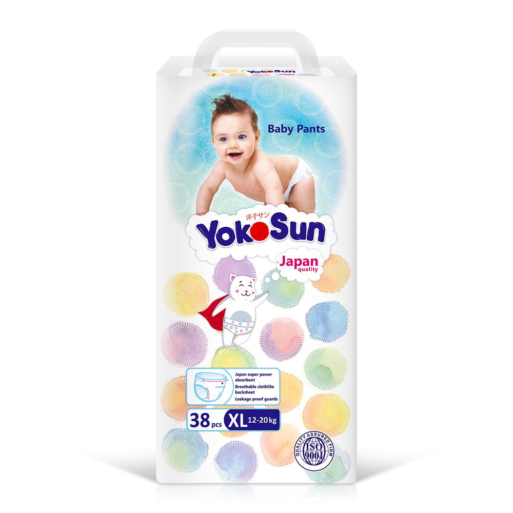 يوكوسون - حفاضات أطفال - مقاس 5 XL - 12-20 كجم - 38 قطعة