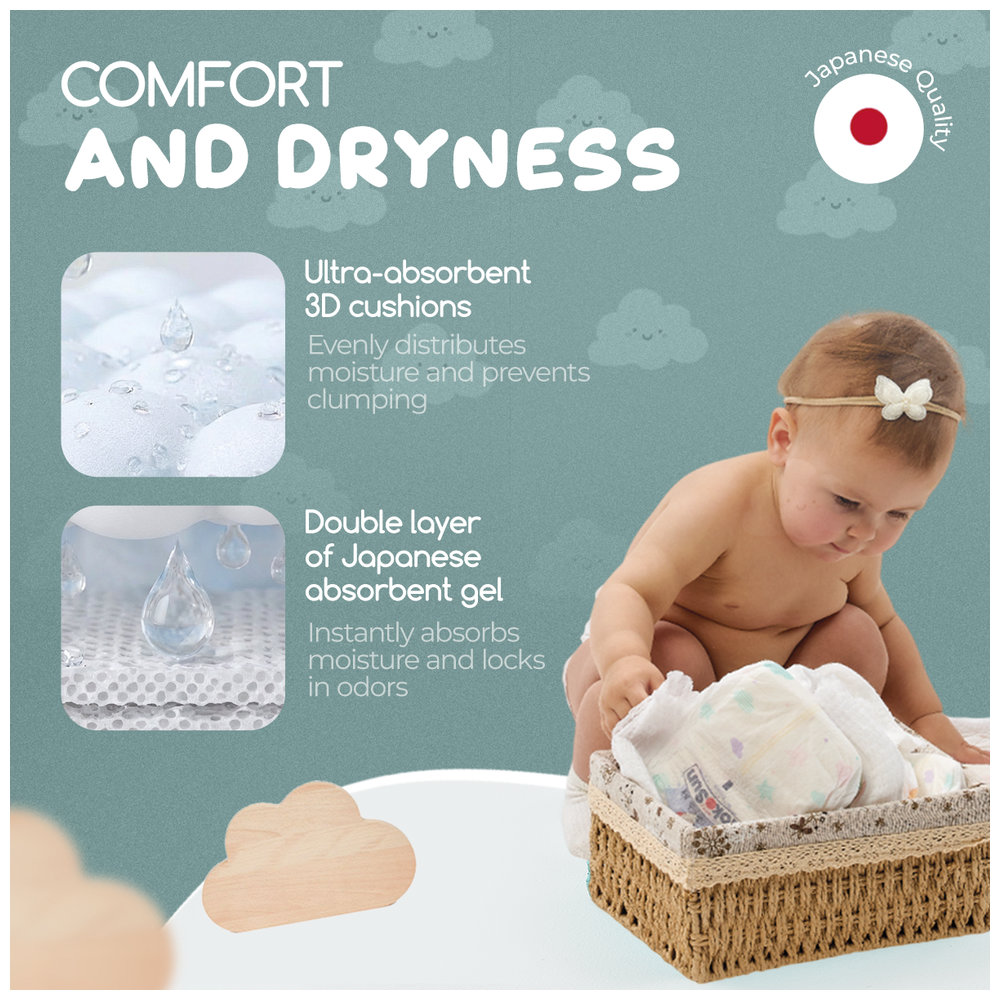 Yokosun - Baby Diapers - Size 4 Large - 9-13 kg - 54 Pcs