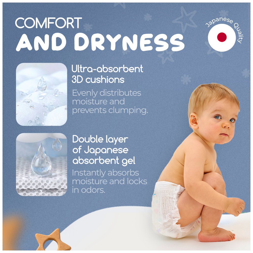 YokoSun - Baby Diaper Pants - Size 4 Large - 9-14 Kg - Pack Of 4 - 44 Pcs