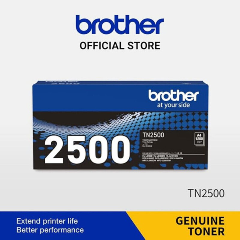 Brother - Tn2500 Black Standard Yield Toner Cartridge