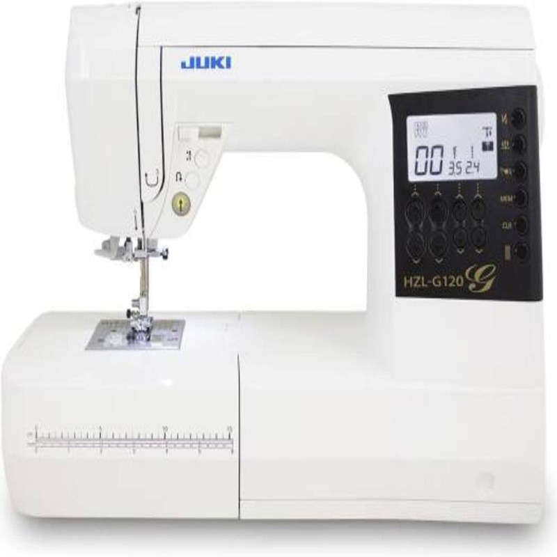Juki - Hzl-g120 Full-size Computer-controlled Sewing Machine - Bright Lcd - 900 Spm - Box Feed - Wide Sewing Space - Led Light - Auto Needle Threader