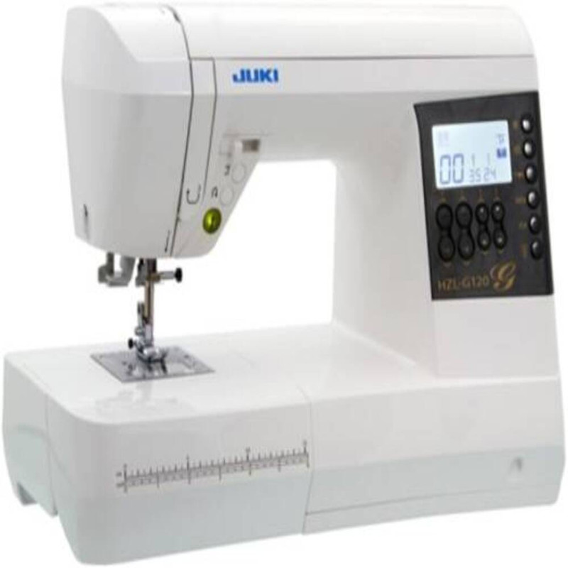 Juki - Hzl-g120 Full-size Computer-controlled Sewing Machine - Bright Lcd - 900 Spm - Box Feed - Wide Sewing Space - Led Light - Auto Needle Threader