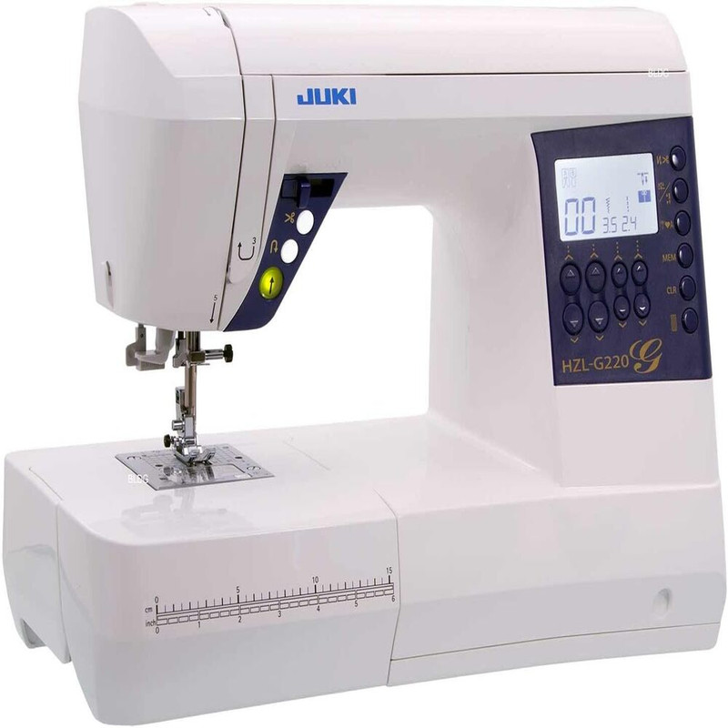Juki - Hzl-g220/ce Box Feed Industrial Sewing Machine - 180 Stitch Patterns - Alphabetic And Numeric Fonts