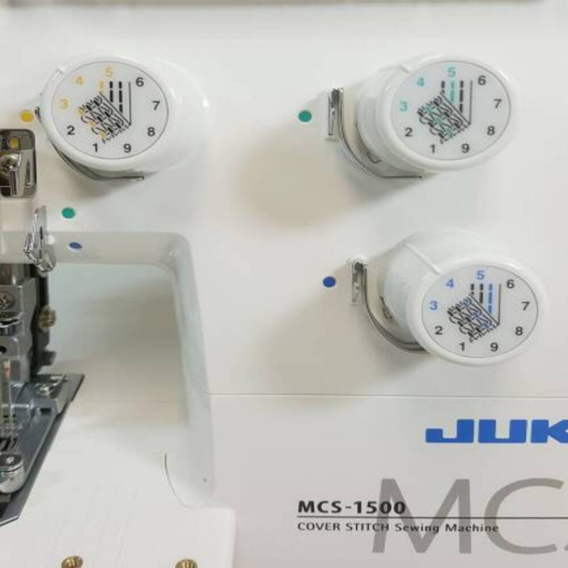 Juki - Mcs-1500n Cover Stitch And Chain Stitch Machine - Adjustable Differential Feed - Presser Foot Pressure - 1350spm