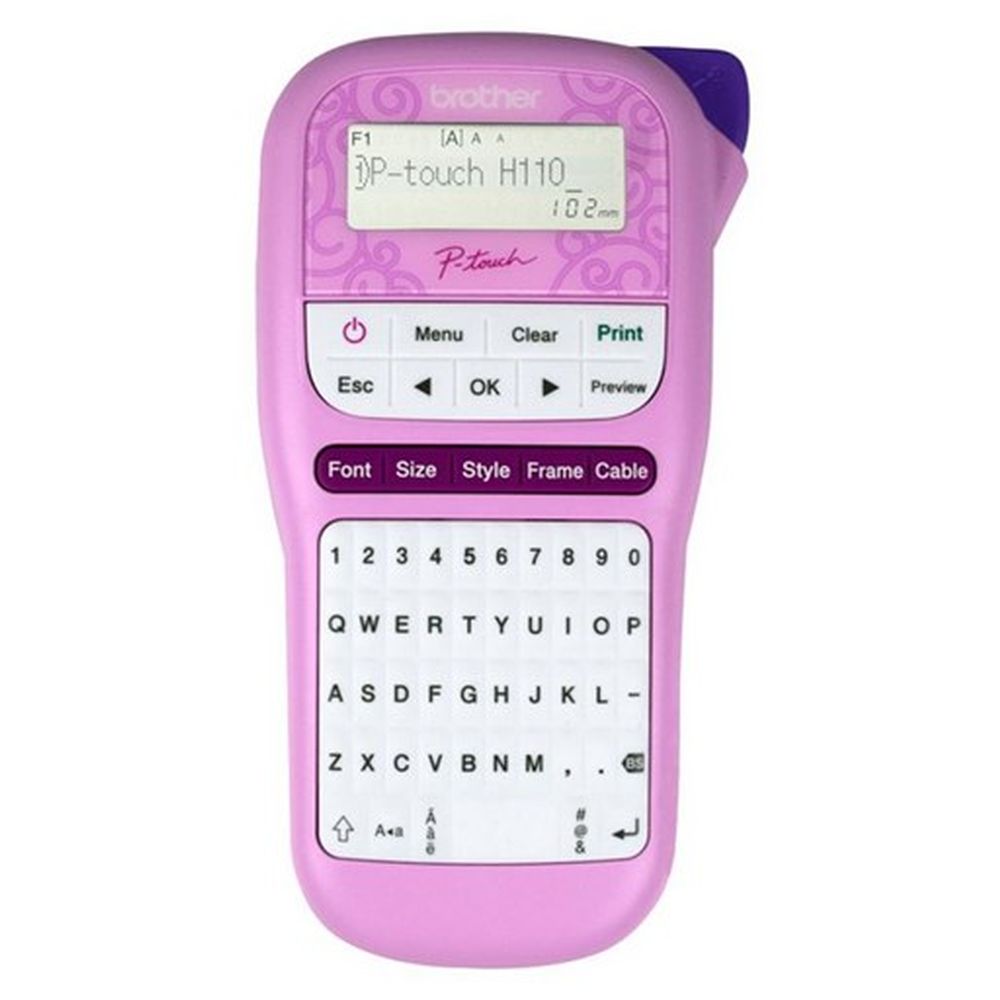 Brother - PTH-110 Handheld Label Printer - Pink