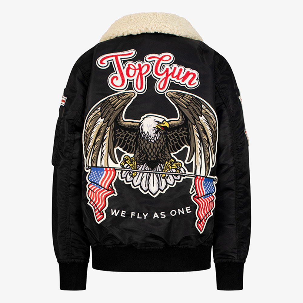 Top Gun Kids Eagle Nylon Jacket - Black