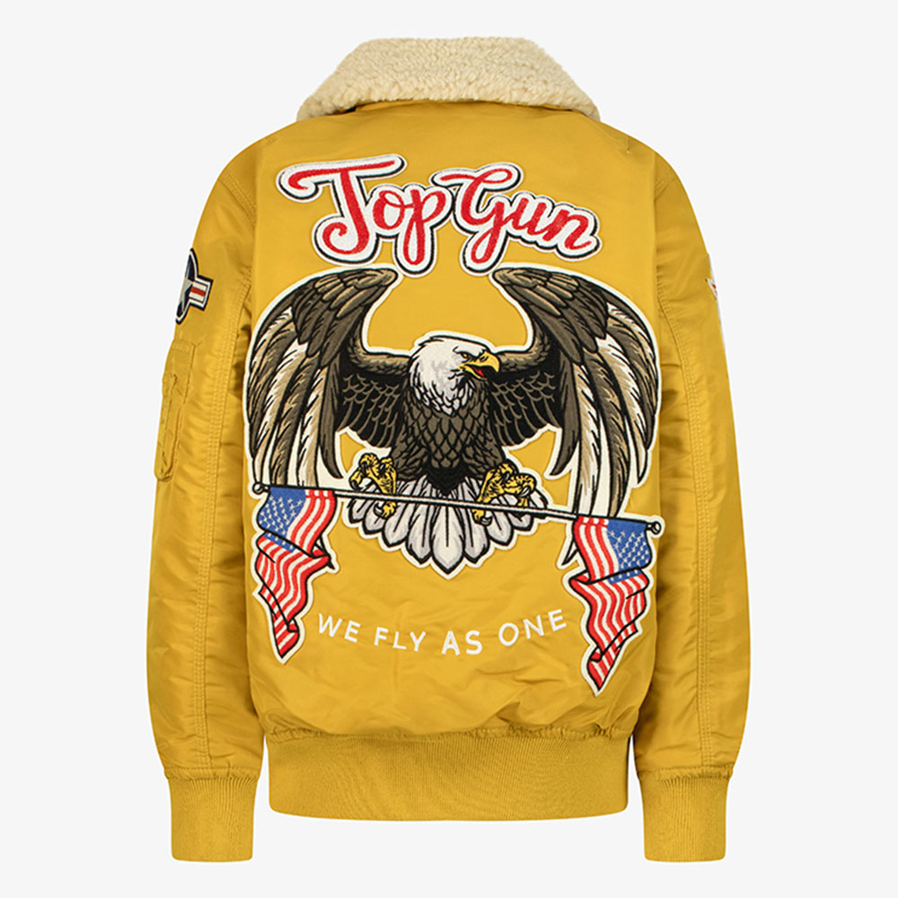 Top Gun Kids Eagle Nylon Jacket - Yellow