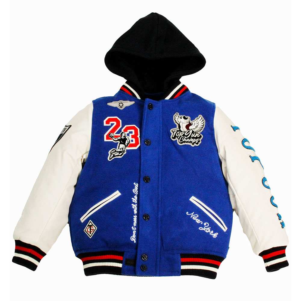 Top Gun Kids the Flying Legend Varsity Jacket - Blue