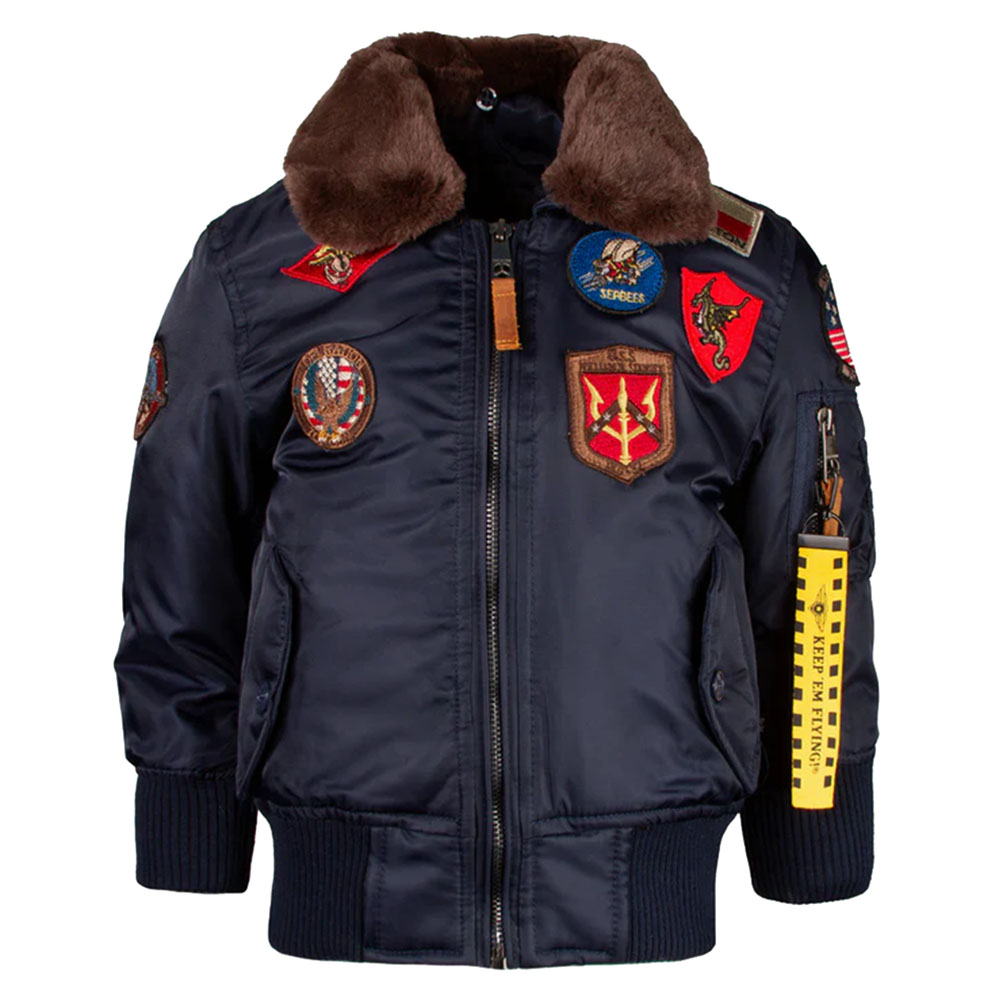 Top Gun Kids B-15 Bomber Jacket - Navy