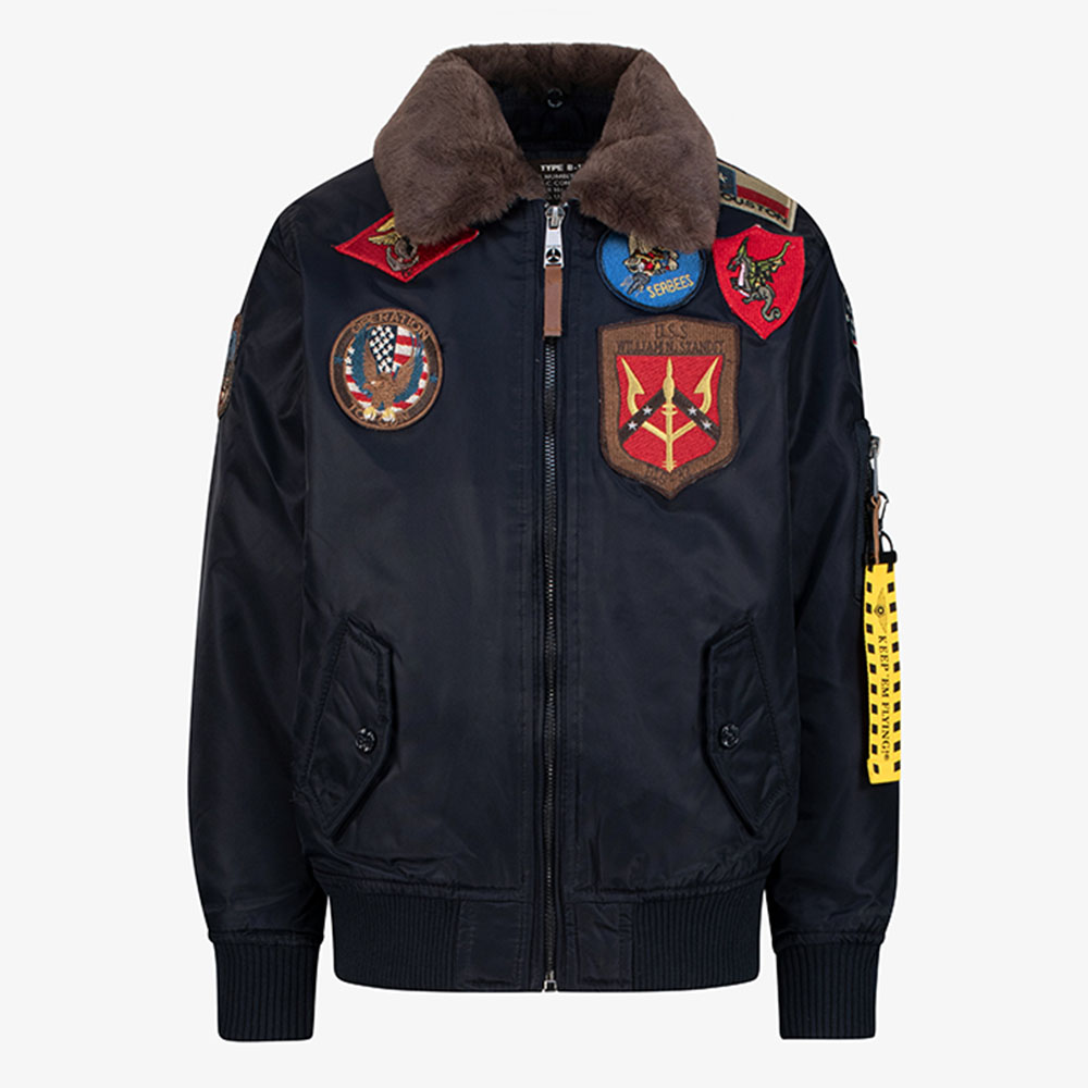 Top Gun Kids B-15 Bomber Jacket - Navy