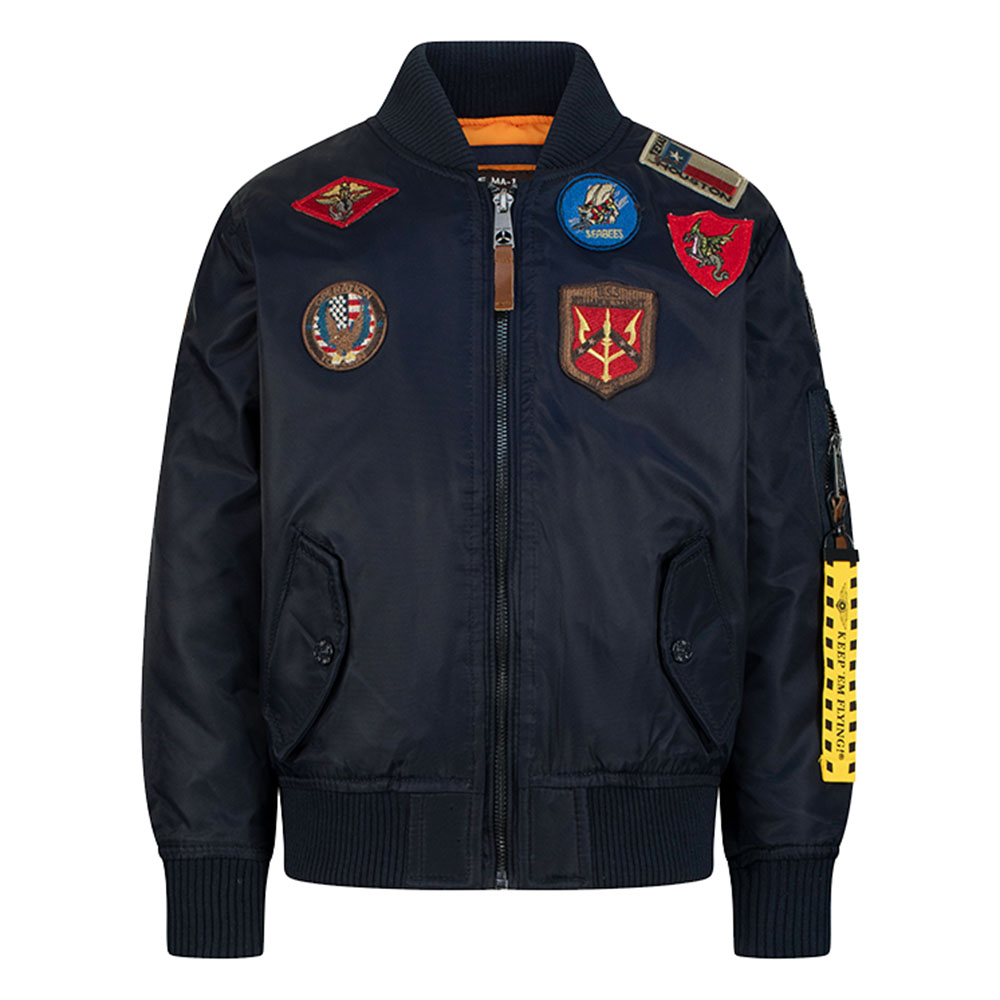 Top Gun Kids MA-1 Bomber Jacket - Navy