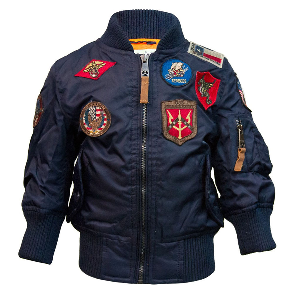 Top Gun Kids MA-1 Bomber Jacket - Navy