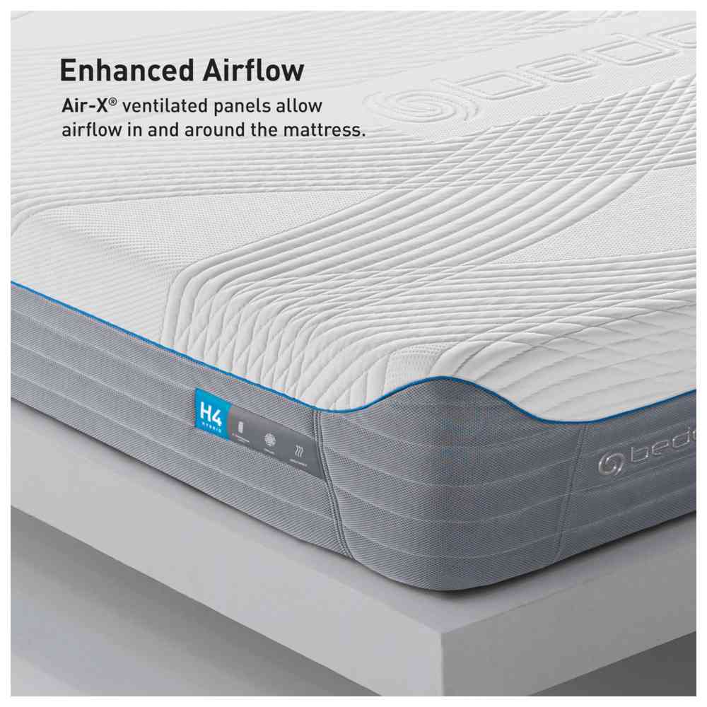 Bedgear - Hybrid Performance Mattress H4 - White - 203 x 193 x 30 cm