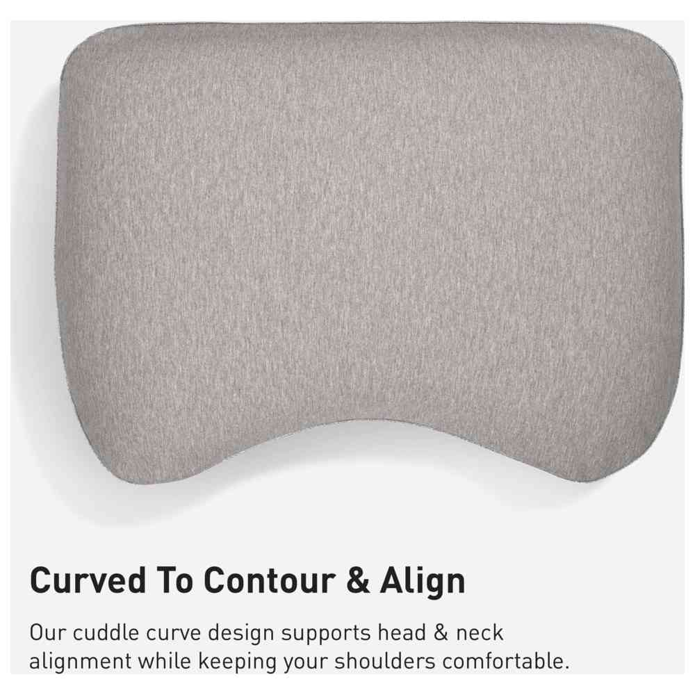 Bedgear - Flow Cuddle Curve Performance Pillow 1.0 - Grey
