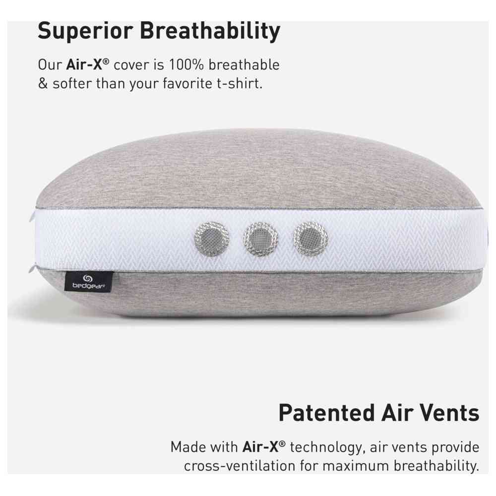 Bedgear - Flow Cuddle Curve Performance Pillow 3.0 - Grey