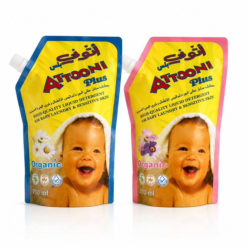 Attooni Plus - Liquid Detergent - Blue/Pink - 1400 ml - 2 Pc Set