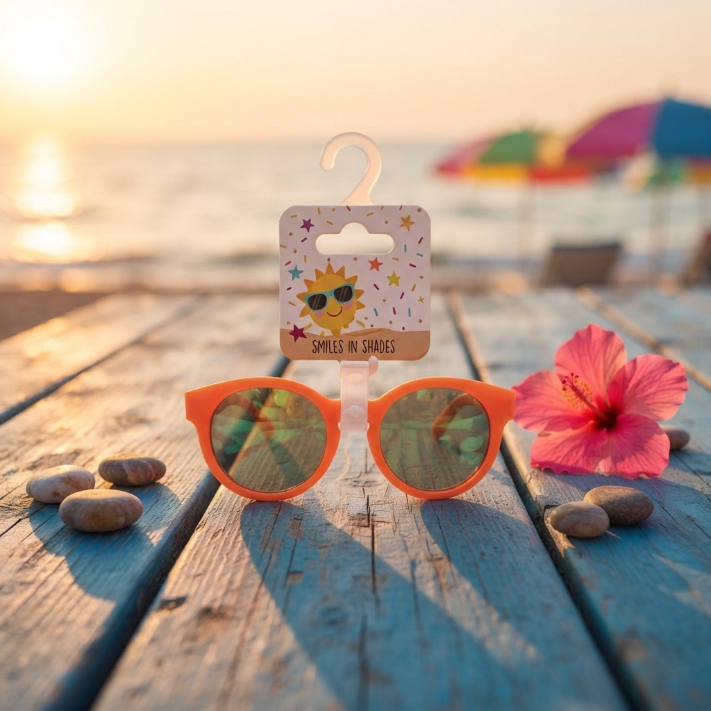 Smiles In Shades - Kids Cat Eye Sunglasses - Orange