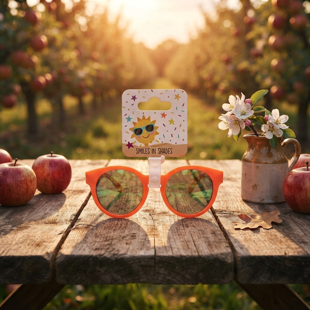 Smiles In Shades - Kids Cat Eye Sunglasses - Orange