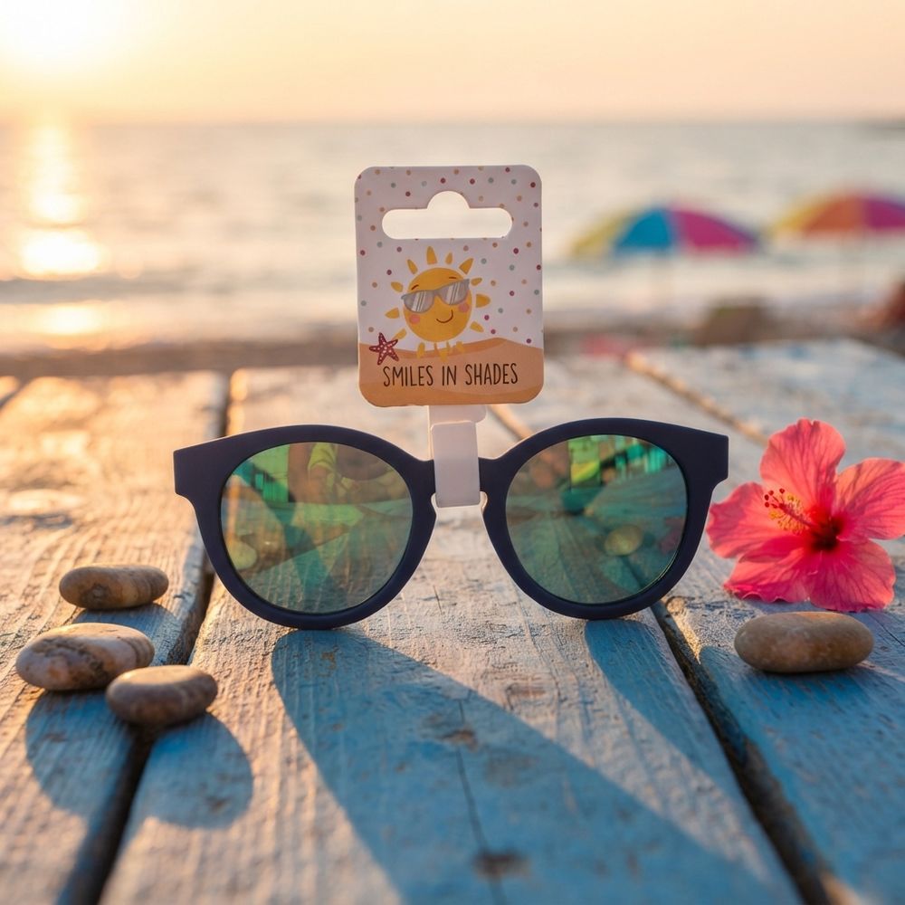 Smiles In Shades - Kids Cat Eye Sunglasses - Blue