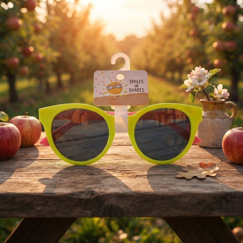 Smiles In Shades - Kids Cat Eye Sunglasses - Green