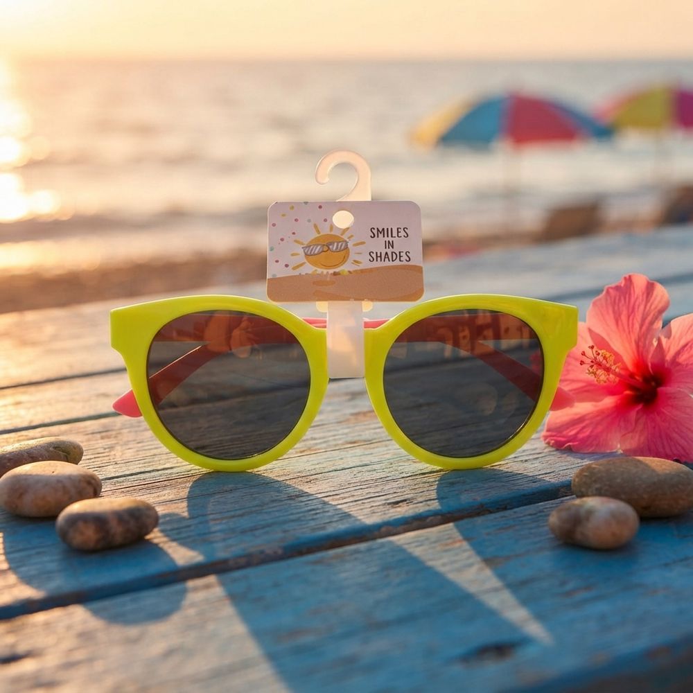 Smiles In Shades - Kids Cat Eye Sunglasses - Green