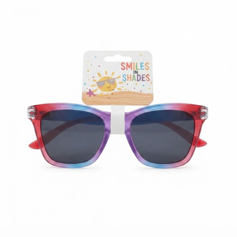 Smiles In Shades - Girl's Cat-Eye Sunglasses - Multicolor